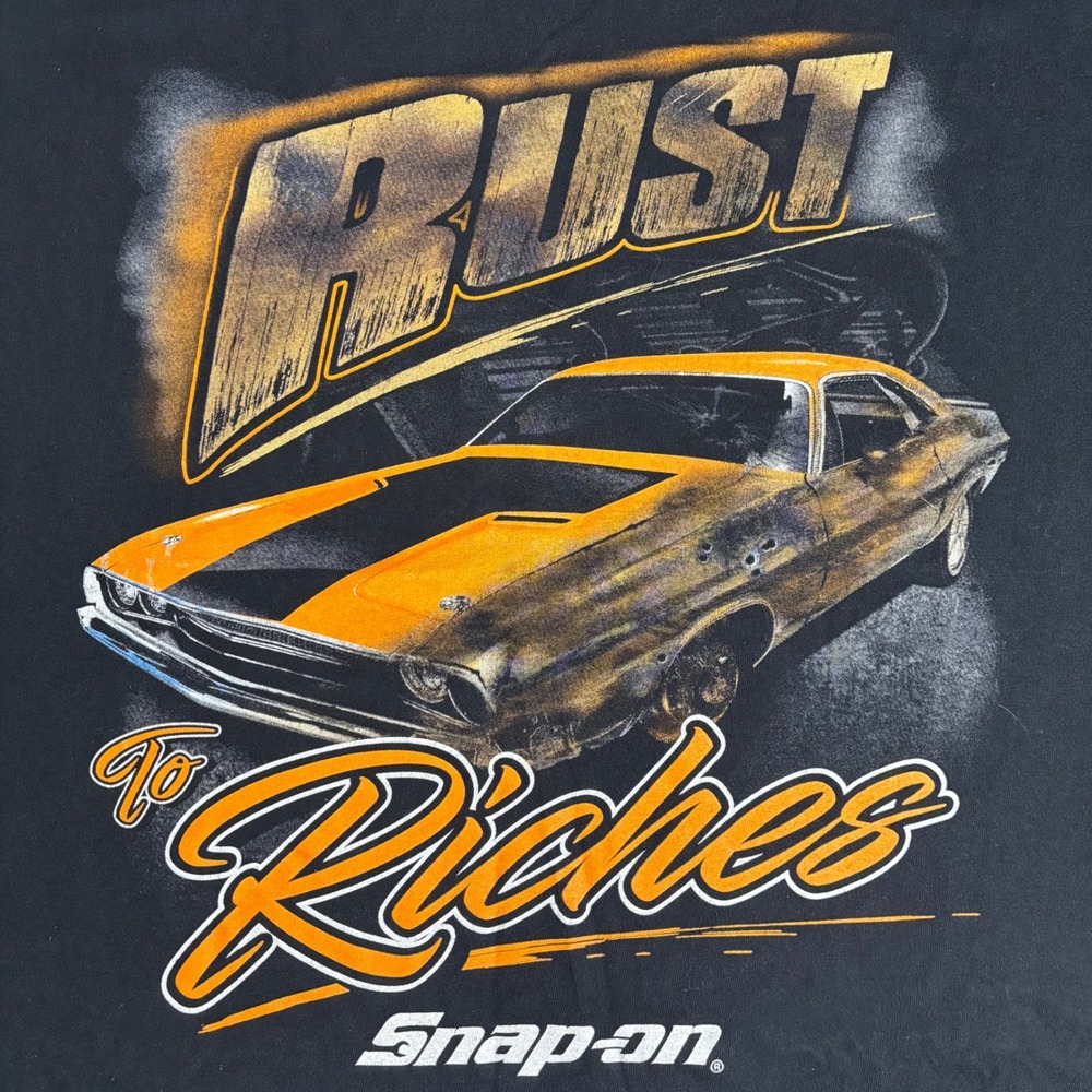 Snap-on Tools Rust to Riches Muscle Car Graphic T-Shirt